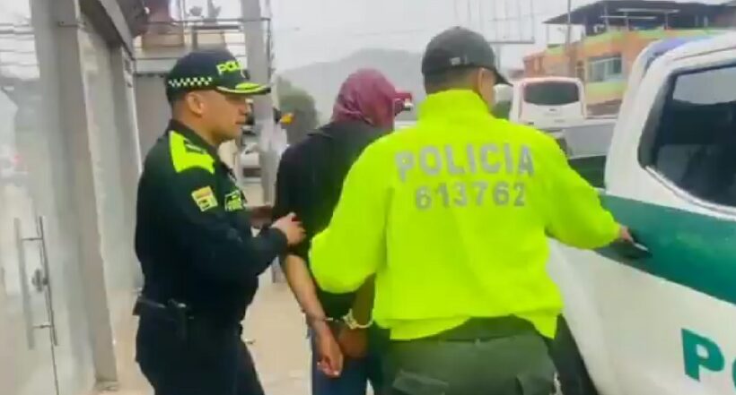 Capturaron a hombre que golpeó a policía e Chía