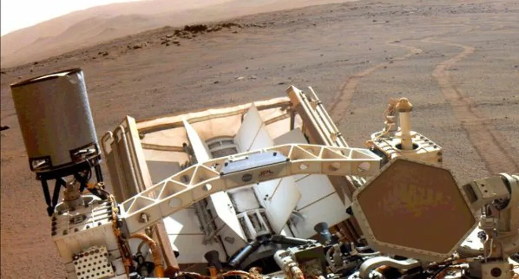Imagen de la Nasa, a propósito que logró producir oxígen en Marte con máquina llamada MOXIE