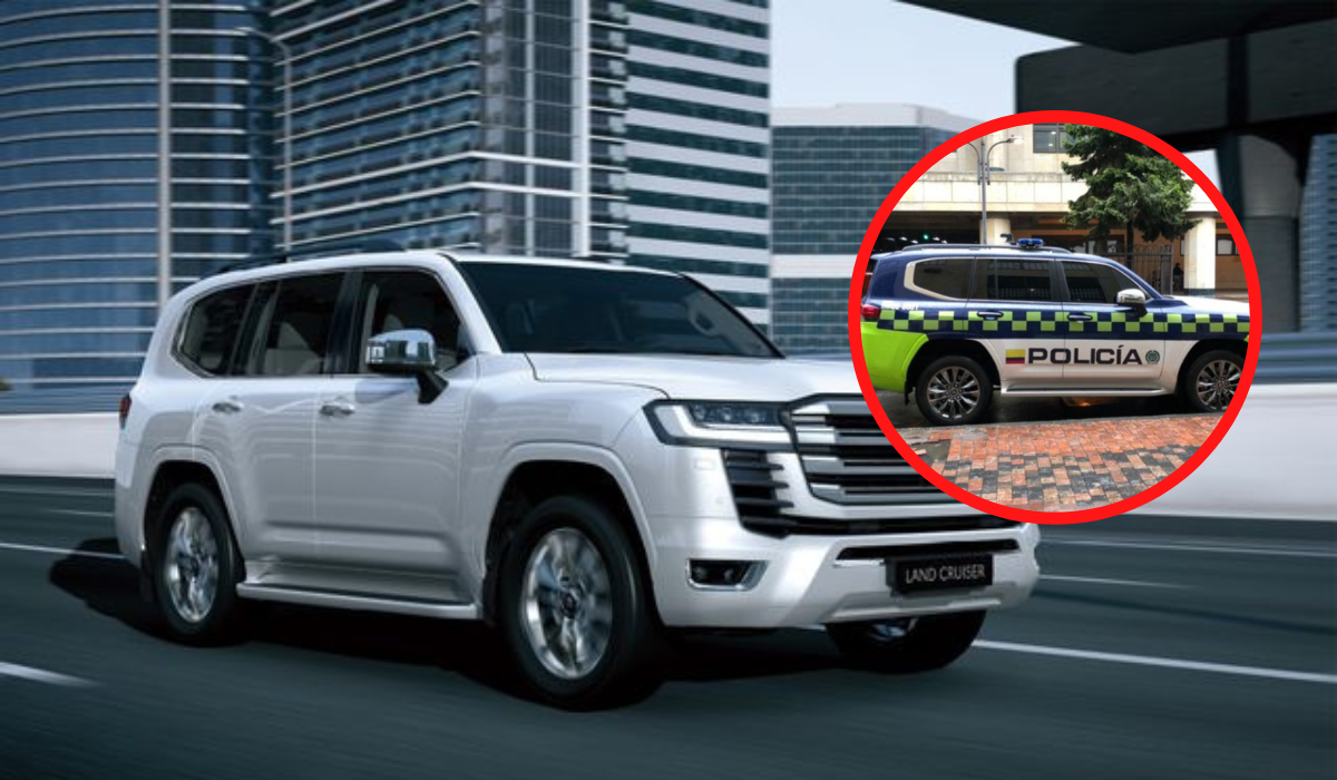 Descripción de las camionetas Toyota Land Cruiser 300, que han sido vistas rodando en el país, con logos de la policía. Son las mismas que tienen en Dubái.