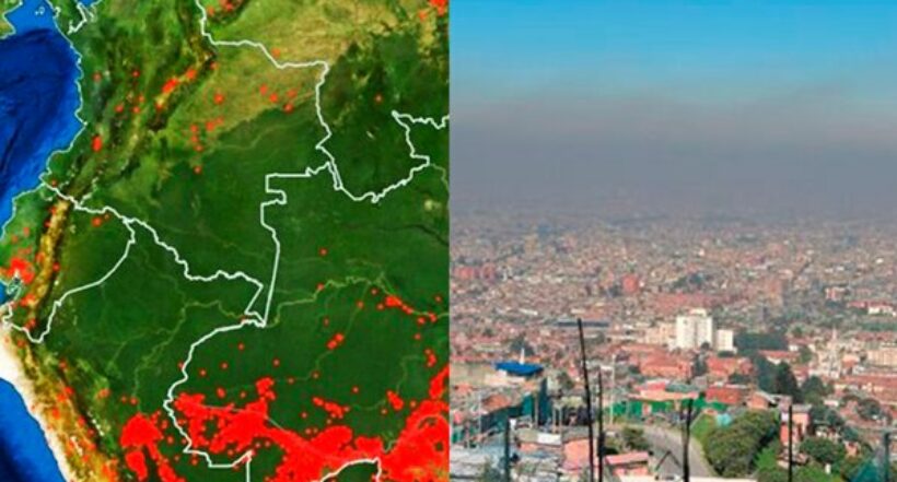 Incendios en Amazonas afectan la calidad del aire en algunas partes de Colombia