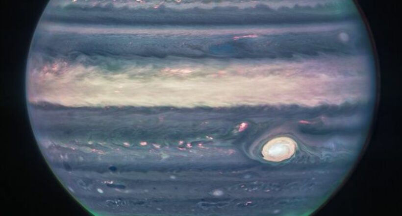 Foto: así son los colores reales de la atmósfera de Júpiter
