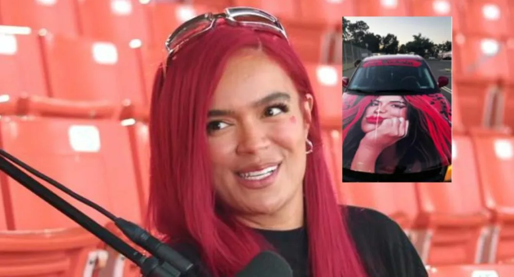 [Video] Fanática puso su carro de 'Bichota' y pintó el capó con el rostro de 'Karol G'