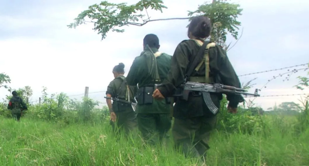 Combatientes del Eln, con los que el Ejército sostuvo combates este 9 de septiembre en Tame, Arauca.