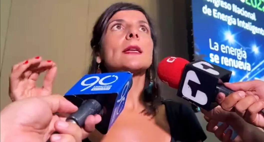 Ministra de Minas (Irene Vélez), que culpa a “presión” de sus "10.000 billones".