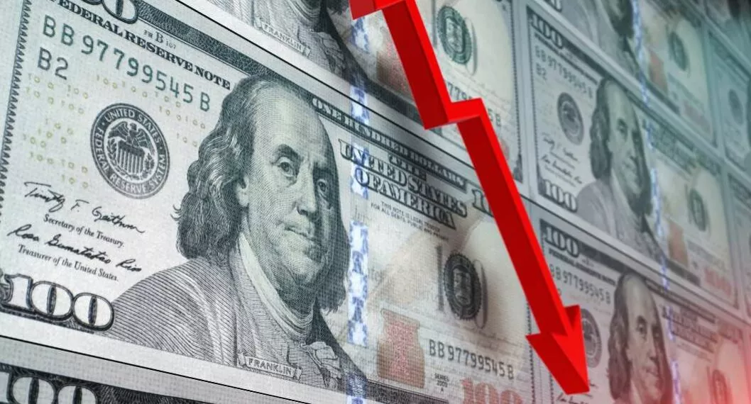 Foto ilustrativa del dólar, en nota de Dólar hoy en Colombia: caída hacia 4.300 pesos en apertura del 12 de septiembre