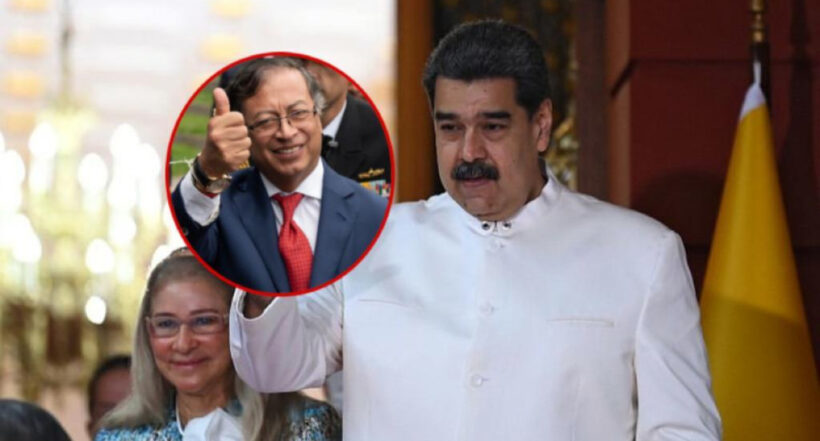 Foto de Nicolás Maduro a propósito de su respuesta a Gustavo Petro.