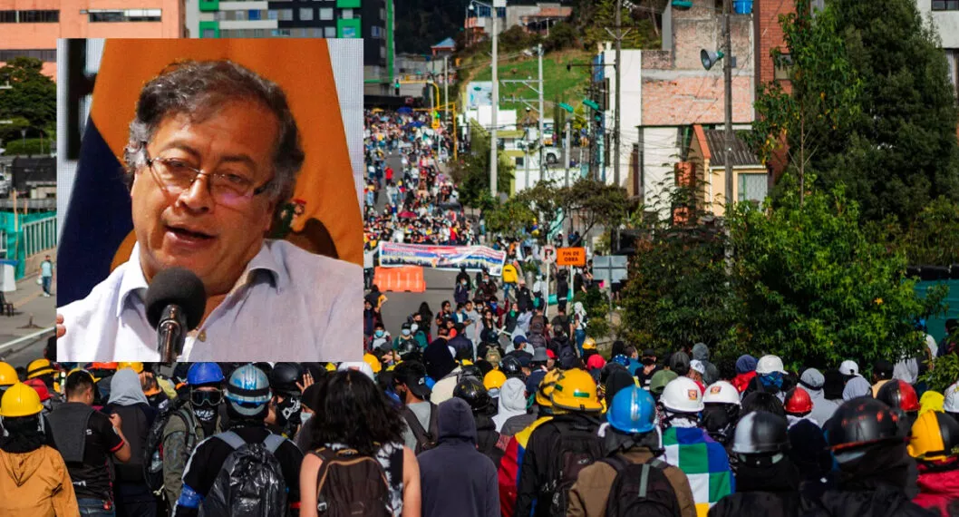 Protestas a Gustavo Petro en Colombia por varias promesas incumplidas