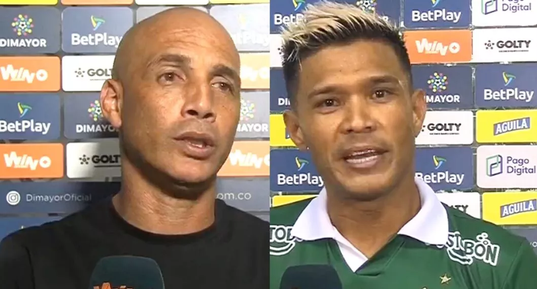 Máyer Candelo y Téofilo Gutiérrez (Deportivo Cali) desmienten pelea entre ambos.