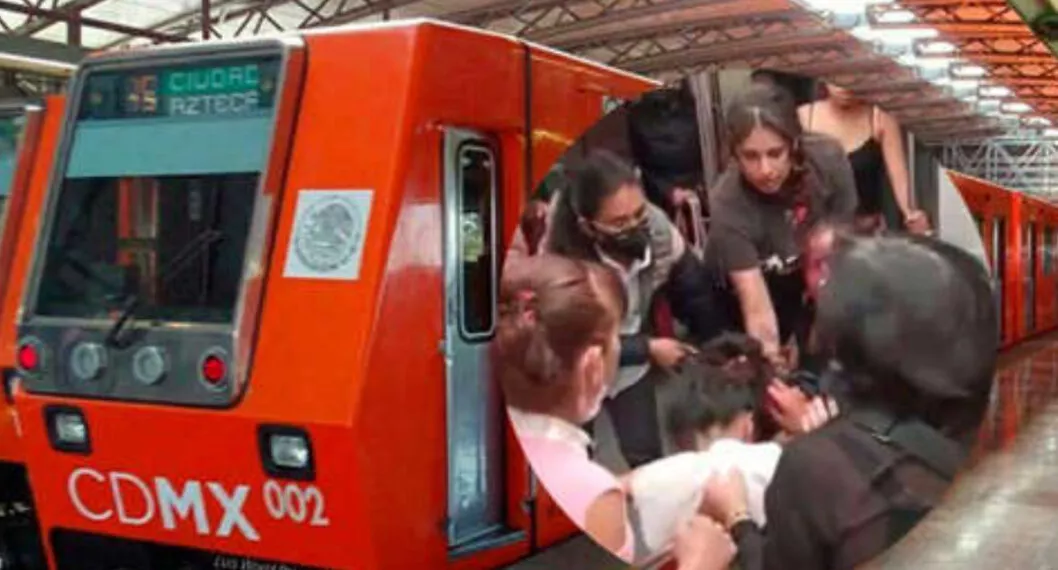 [Video] Dos mujeres se mechonearon y protagonizaron pelea en metro de Ciudad de México