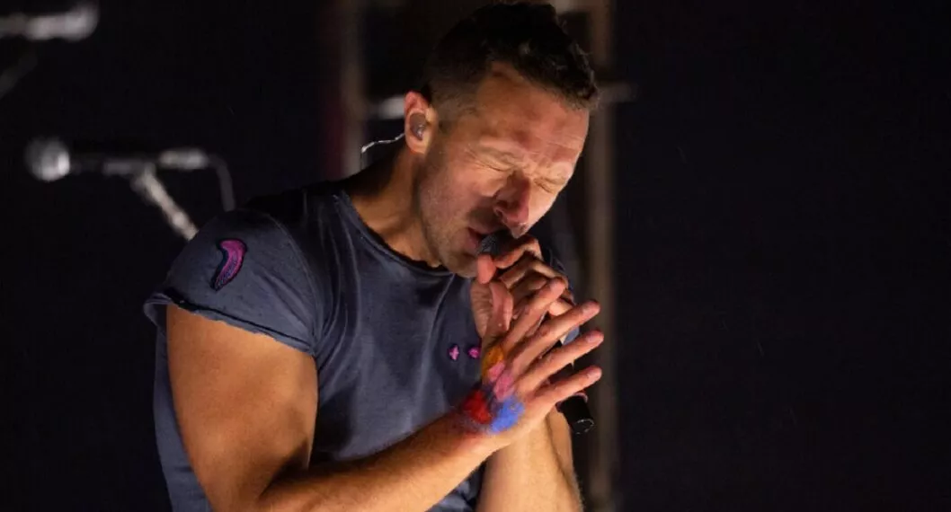 Chris Martin, vocalista de Coldplay, que este viernes 16 de septiembre se presenta en Bogotá. 