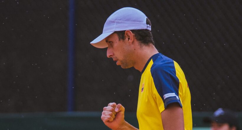 Imagen de Daniel Galán, quien mete miedo en Copa Davis con récord que tiene jugando en Bogotá