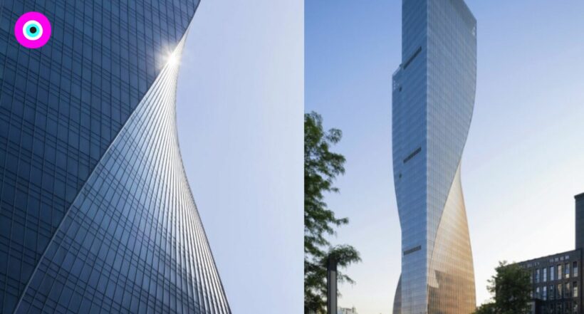 Imagen de la Nueva torre Dance of Light en China, que se una a lista de rascacielos retorcidos