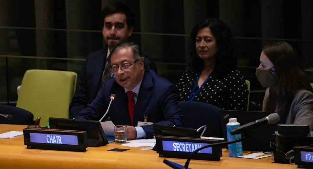 Gustavo Petro, en la ONU este lunes 19 de septiembre del 2022.