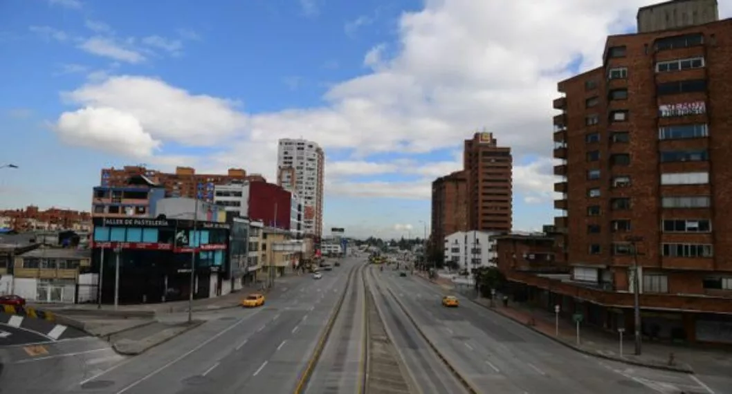 Imagen de la calle, a propósito del día sin carro y sin moto en Bogotá: sanciones y multas por incumplir la medida