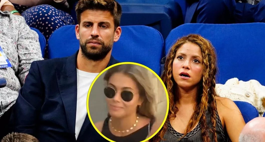 A la novia de Gerard Piqué, Clara Chía, le preguntaron si era la culpable de la separación del futbolista y Shakira, ella respondió con una sonrisa. 