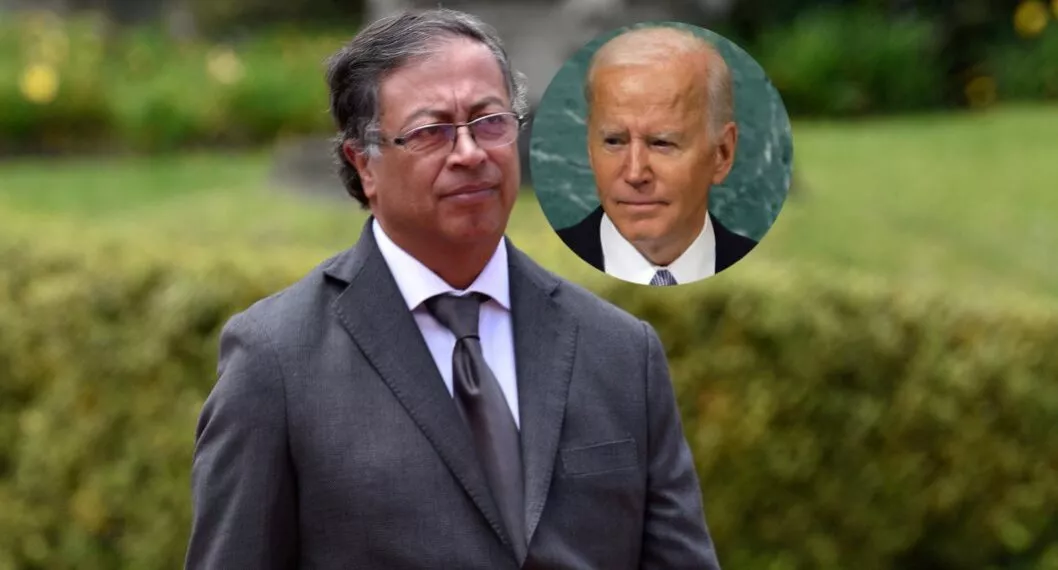 Fotos de Gustavo Petro y Joe Biden, en nota de Gustavo Petro sobre Joe Biden le restó importancia a reunión con ironía (video)