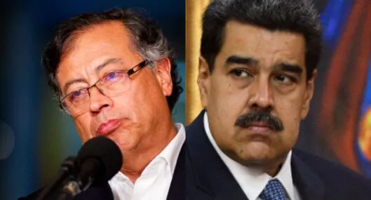 Gustavo Petro y Nicolás Maduro, presidentes de Colombia y Venezuela que ya no se encontrarían en la frontera.