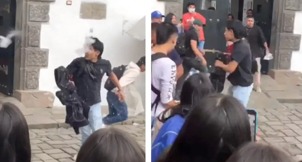 [Video] Broma a primíparos en Universidad del Cauca terminó en pelea entre estudiantes