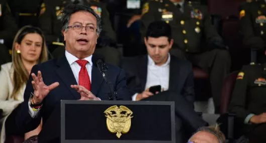 Gustavo Petro, presidente de Colombia que hace poco habló del exprocurador Alejandro Ordóñez. 