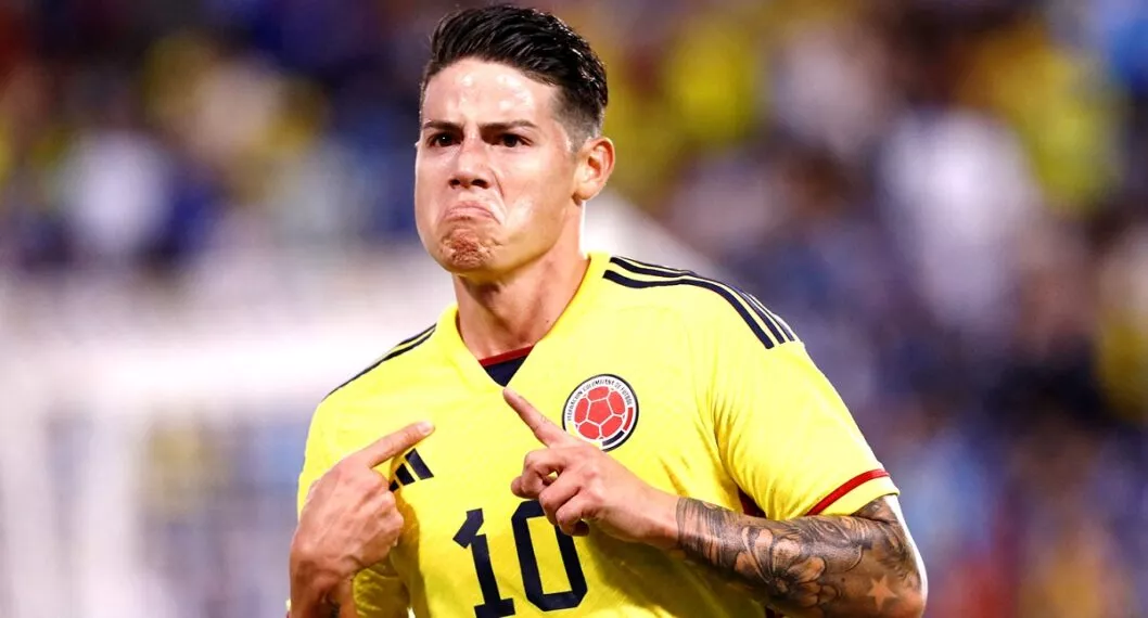James Rodríguez, que hizo gol con Selección Colombia y gesto desafiante  ante Guatemala.
