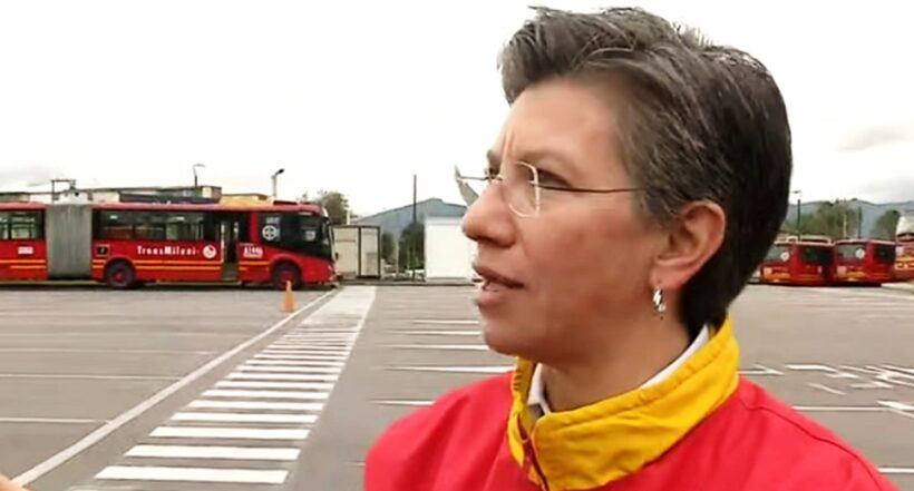 Claudia López, que culpó a los medios de la percepción de inseguridad en Bogotá.