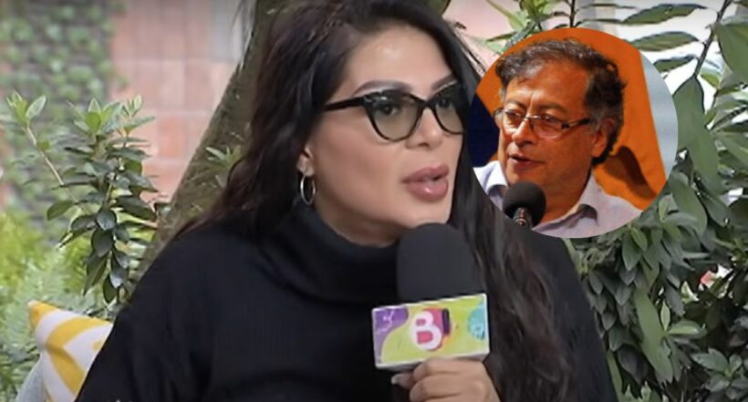 Fotos de Marbelle y Gustavo Petro, en nota de Marbelle a Gustavo Petro le puso apodo: pulla en día de protestas en Colombia