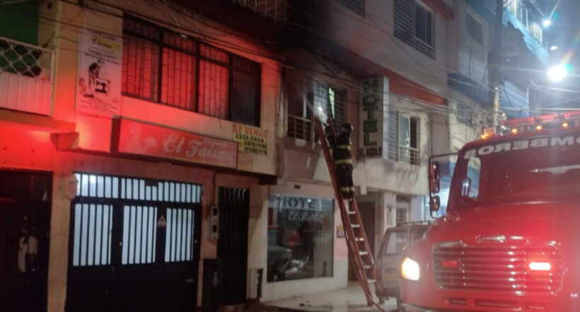 Imagen del Incendio en un hotel en Ibagué que dejó daños millonarios y no hubo heridos