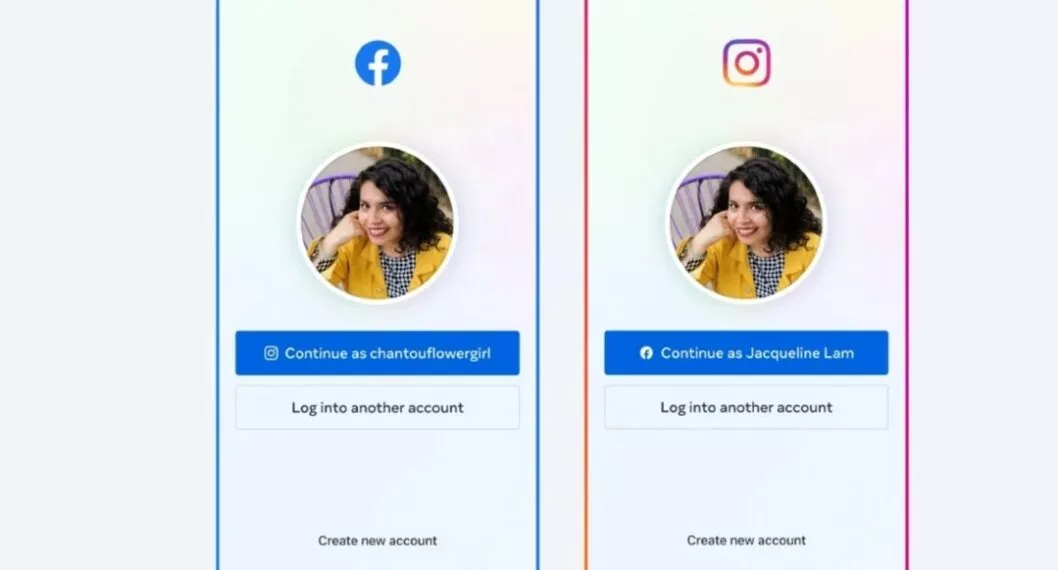 Imagen de la nueva actualización, a propósito de cómo cambiar el perfil de Facebook a Instagram sin salir de la aplicación