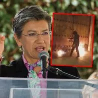 Claudia López criticó los actos vandálicos contra la Catedral Primada de Bogotá.