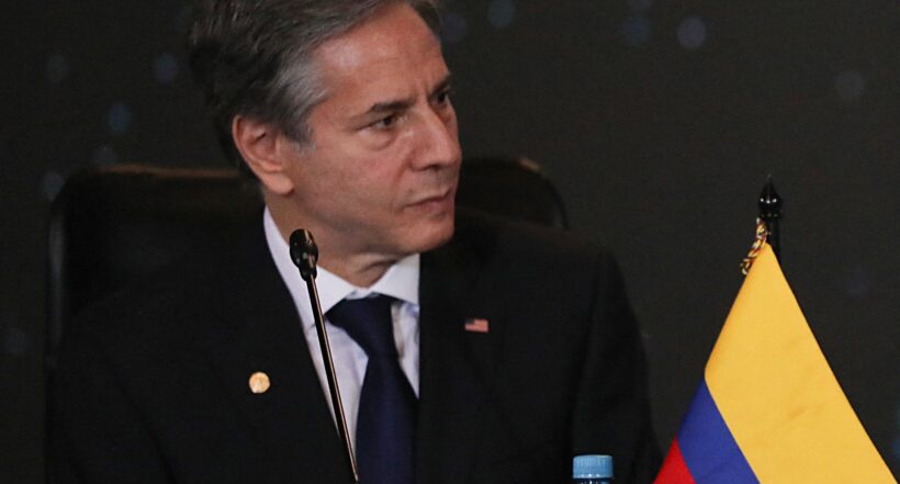El secretario de Estado de EE. UU., Antony Blinken, quien visitará Colombia el 3 de octubre del 2022.