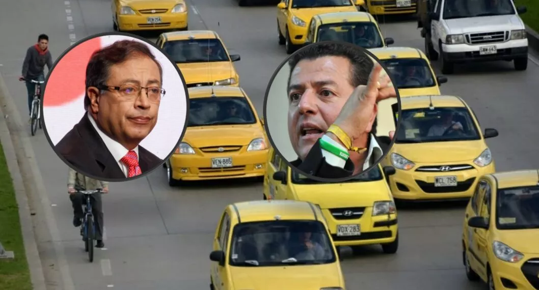 Bogotá hoy: taxistas, en cabeza de Hugo Ospina, anuncian paro contra Petro si no baja precio de la gasolina.