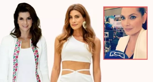 Carolina Cruz y Andrea Serna, presentadoras de Caracol que explicaron si sacaron de su selecto grupo a Jessica de la Peña (recuadro), de RCN.