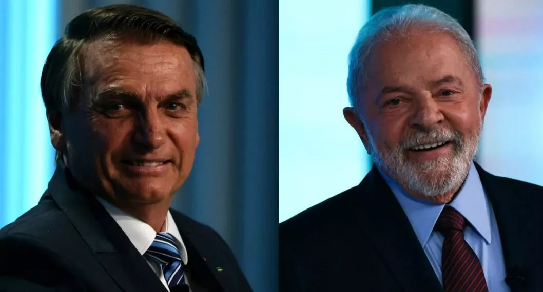Foto de Jair Bolsonaro y Luiz Inácio Lula Da Silva, a propósito de las elecciones en Brasil.