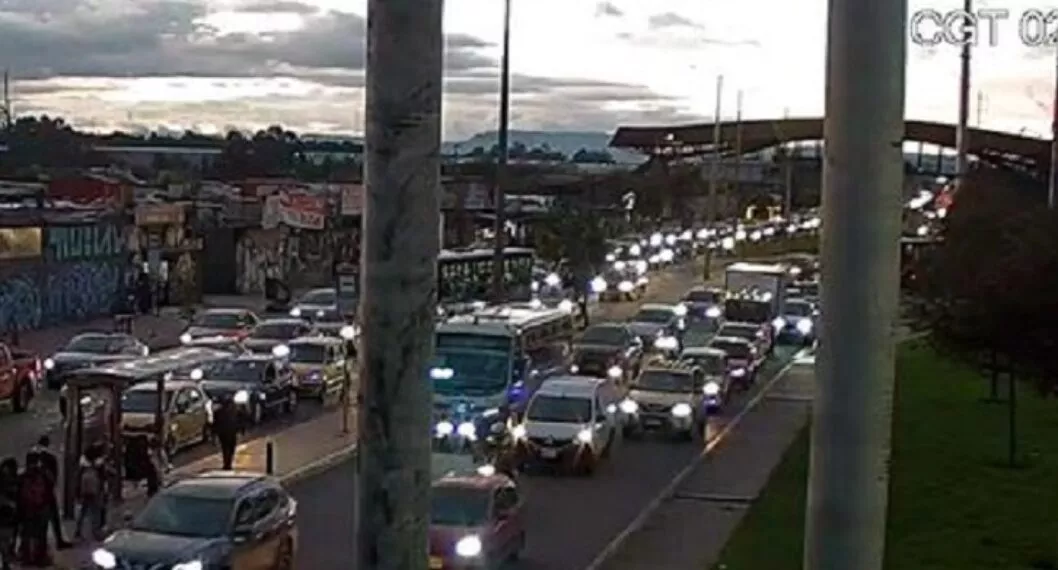 Imagen que ilustra la movilidad en Bogotá, sobre el sector del Puente de Guadua 