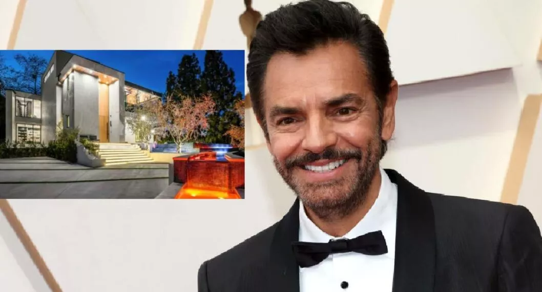 Foto del actor mexicano Eugenio Derbez a propósito de su mansión en Estados Unidos.