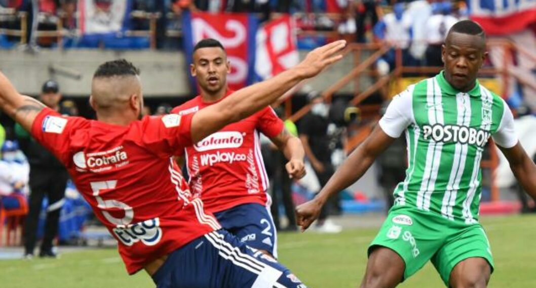 Imagen de los jugadores de Nacional vs. Medellín, ya que más de $ 1.700 se llevará Nacional por venta de boletas