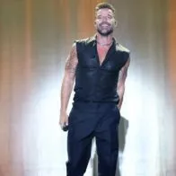 Foto del cantante Ricky Martin, en un concierto.