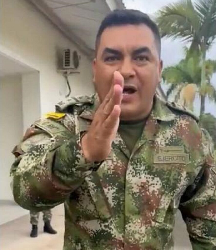 Coronel Jimmy Alirio Rodríguez Varón. Foto: captura de pantalla (Twitter @Wilson_Suaza_)