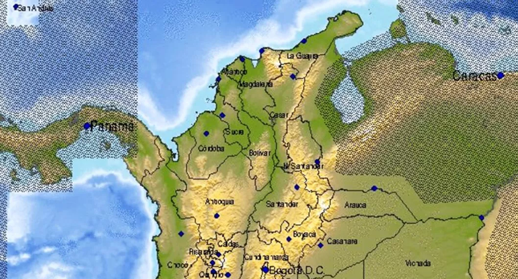 Mapa por temblor se sintió en Colombia hoy 10 de octubre; epicentro estuvo en Venezuela