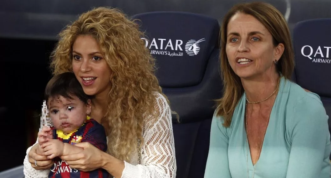 Shakira junto a la mamá de Gerard Piqué ilustra nota de cómo quedó la relación de ellas, después de la separación con Piqué