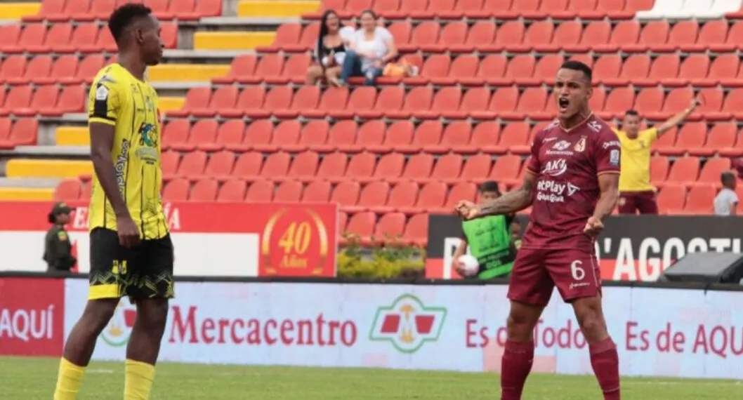 Imagen un jugador de Tolima que le ganó a Alianza Petrolera y pasó a Medellín en la reclasificación