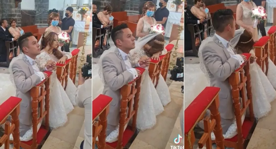 Fotos de la novia que se desmayó en plena boda en México.