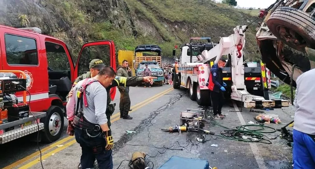 Accidente de bus en Nariño el 15 de octubre, 2022. Confirman lista de muertos y heridos.