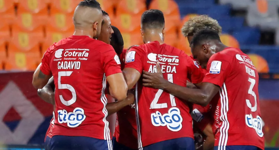 Foto de jugadores de Independiente Medellín, a propósito del posible fichaje que podrían tener.