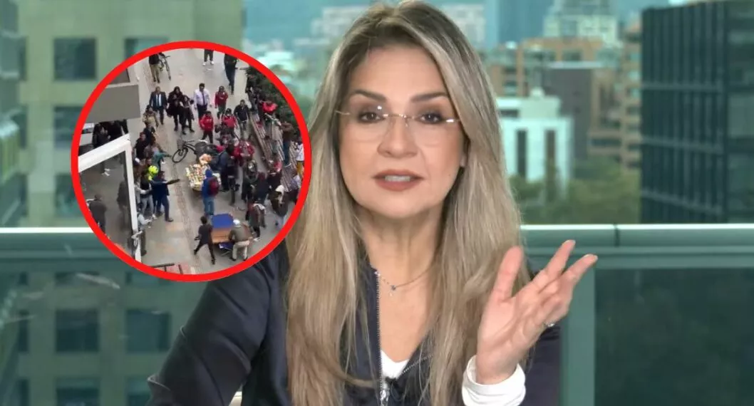 La periodista Vicky Dávila se refirió a las protestas de las comunidades indígenas en el centro de Bogotá, que dejaron varios heridos.