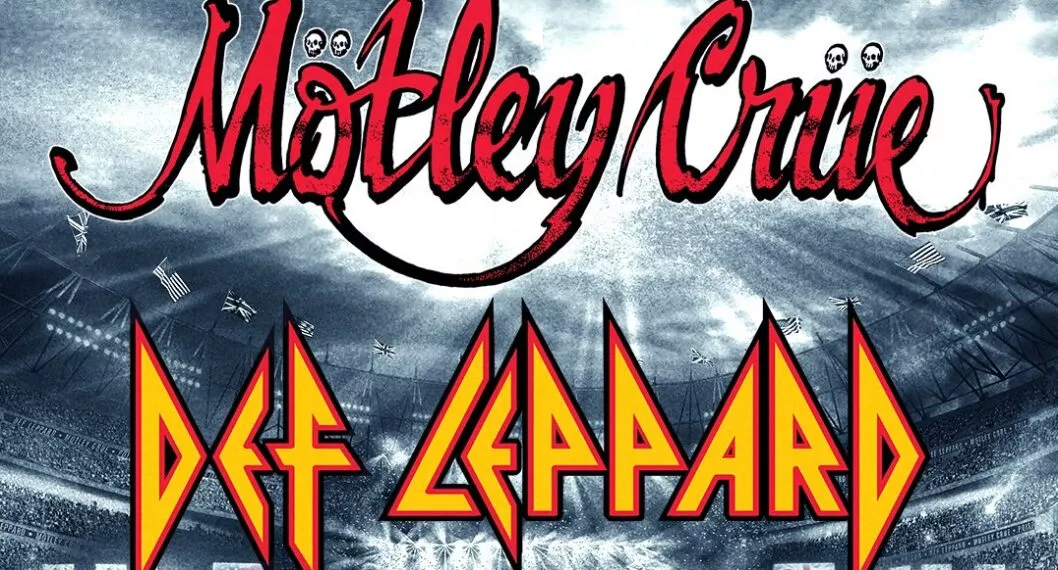 Las legendarias bandas de hard rock, Def Leppard y Mötley Crüe, se presentarán en bogotá en 2023. Foto: Twitter. @OcesaColombia