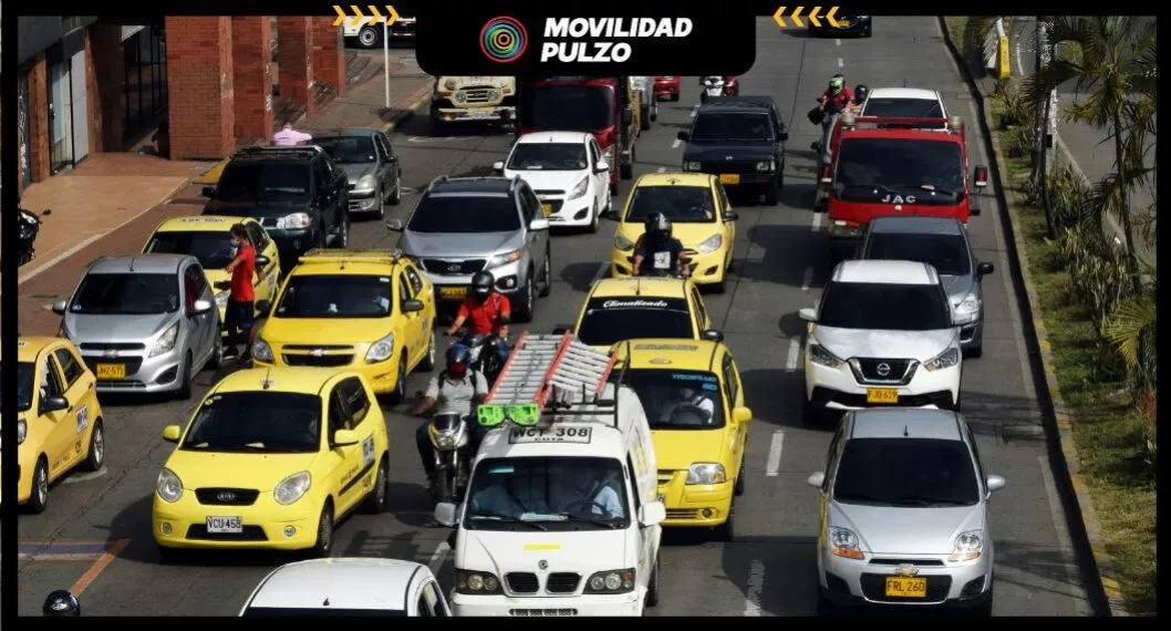 Imagen del tránsito, a propósito del pico y placa en Barranquilla para hoy martes 25 de octubre