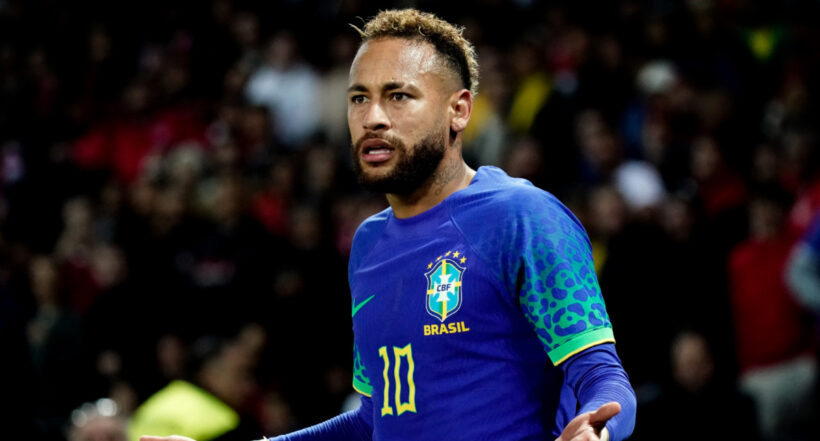 Foto de Neymar, a propósito de a quién le va a dedicar su primer gol en Qatar 2022.