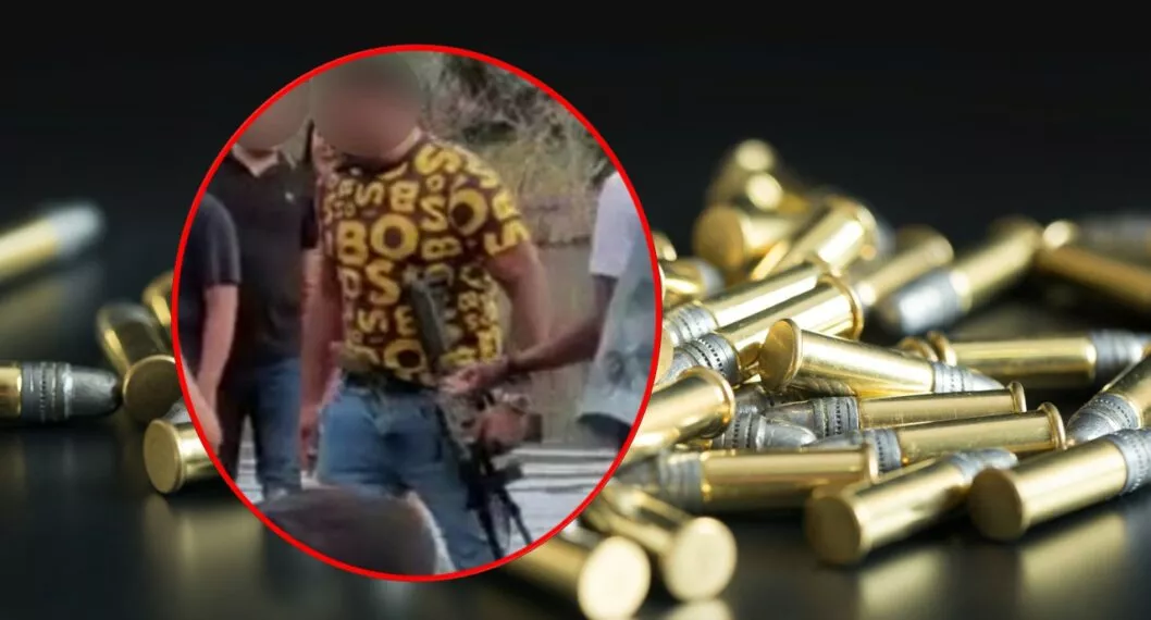 Quién es el hombre que aparece con arma larga en la balacera de Puerto Colombia: dicen su alias.