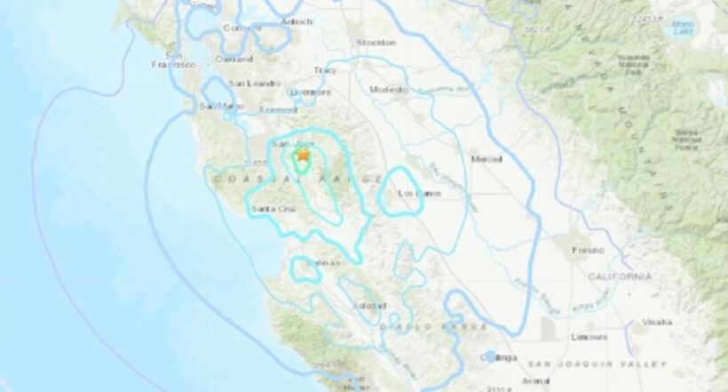 Foto de sismo en California, Estados Unidos